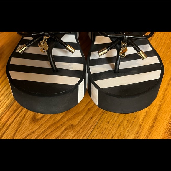 kate spade Striped Wedge Sandals - Picture 4 of 6